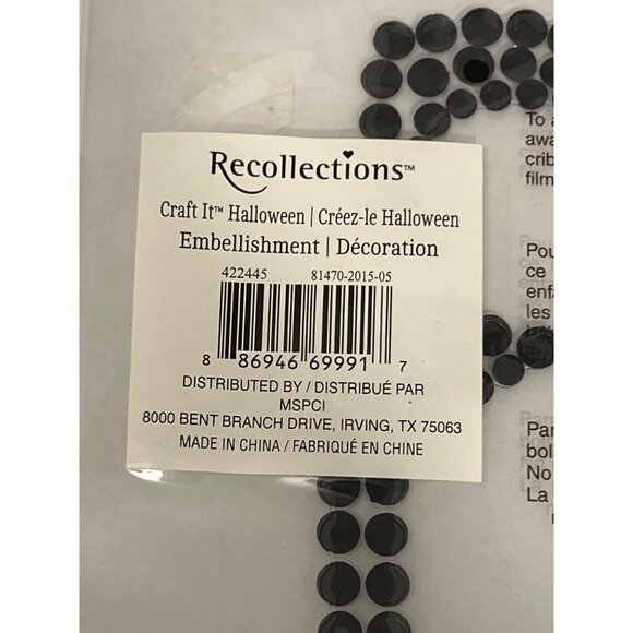 Recollections Halloween Bling Rhinestone Gem Embellishment " G " 353945 422445 - Picture 2 of 3